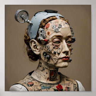 Odd Doll Surrealist AI image 002 P Poster