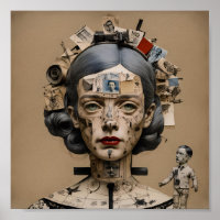 Odd Doll Surrealist AI image 004 P