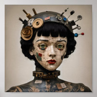 Odd Doll Surrealist AI image 006 P