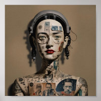 Odd Doll Surrealist AI image 009 P