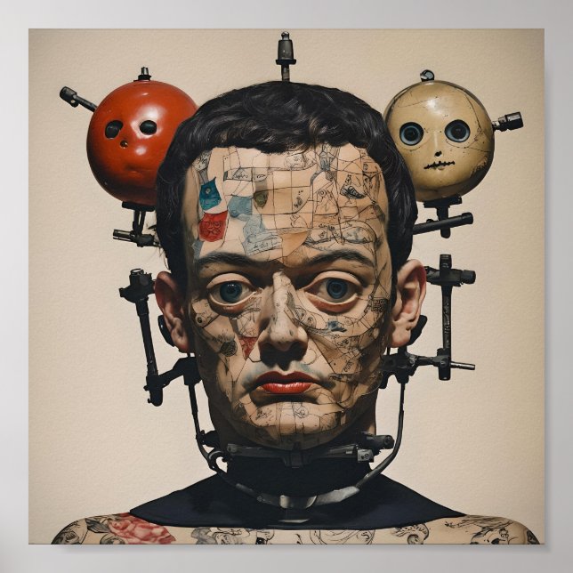 Odd Doll Surrealist AI image 010 P Poster (Front)