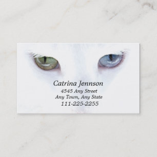 Odd eyed Cat Business Card