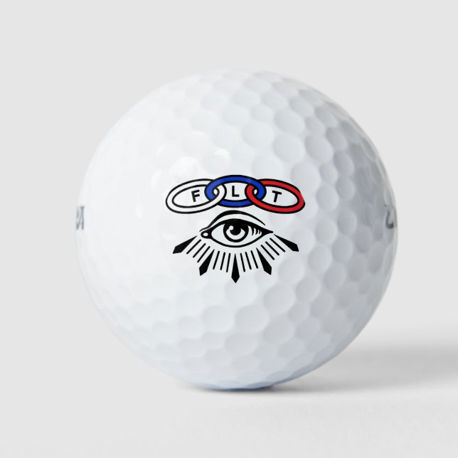 Odd Fellow Eye and Three Links Golf Ball (Front)