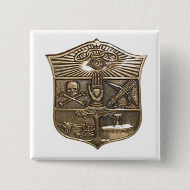 odd fellows 15 cm square badge (Front)