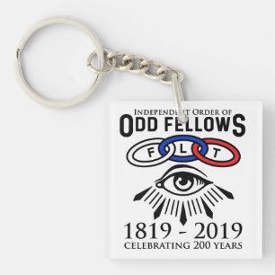 Odd Fellows Links and Eye 200th Anniversary Key Ring