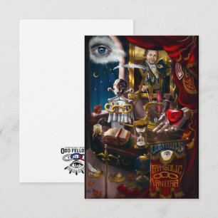 Odd Fellows Symbolic Vanitas Thank You Card