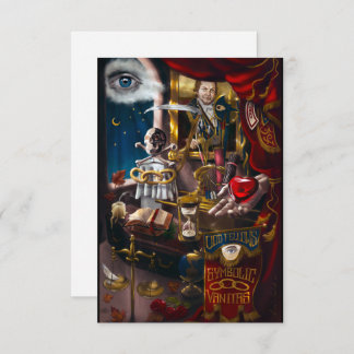 Odd Fellows Symbolic Vanitas Thank You Card