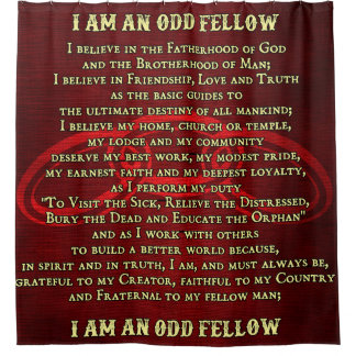 Odd Fellows Valediction Shower Curtain