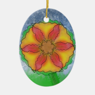 Odd Flower Ceramic Tree Decoration