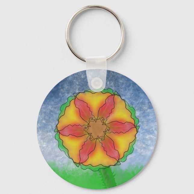 Odd Flower Key Ring (Front)