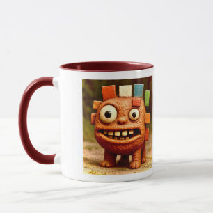 Odd Friends – Rainbow Block Monster PosterPoster Mug