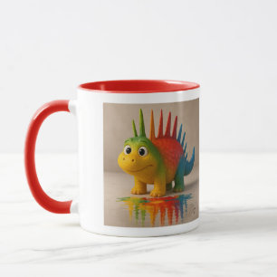 Odd Friends – Rainbow Dino Poster Mug