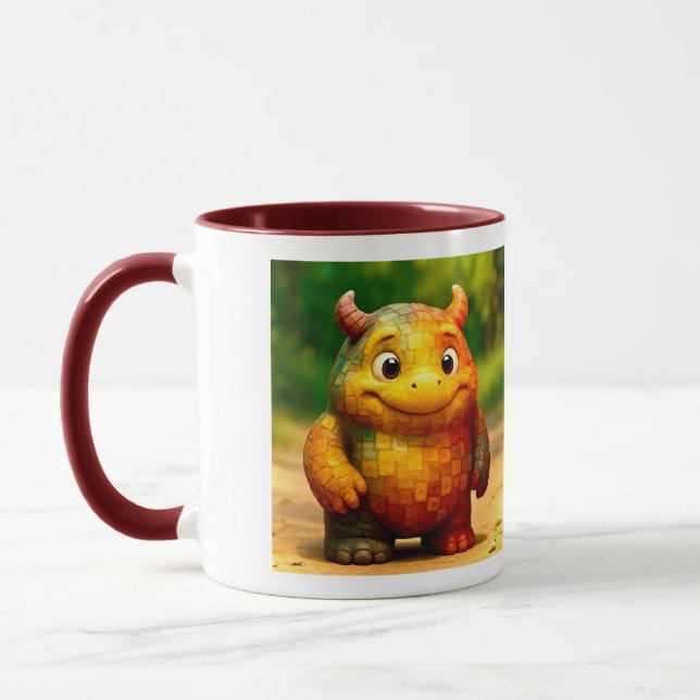 Odd Friends – Rainbow Tile Monster Poster Mug (Left)