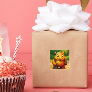 Odd Friends – Rainbow Tile Monster Poster Square Sticker