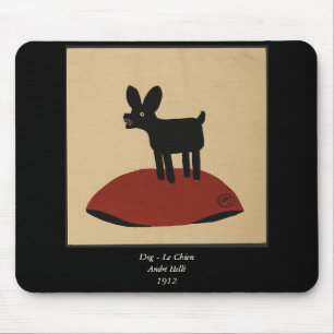 Odd Funny Looking Dog - Colourful Book Illustratio Mouse Mat