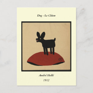 Odd Funny Looking Dog - Colourful Book Illustratio Postcard