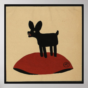 Odd Funny Looking Dog - Colourful Book Illustratio Poster