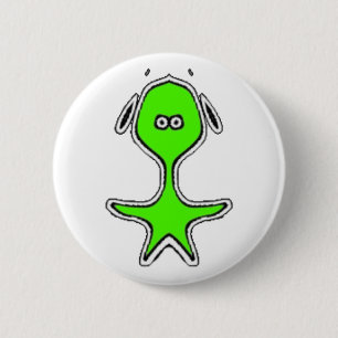 Odd Little Fella (Green) 6 Cm Round Badge