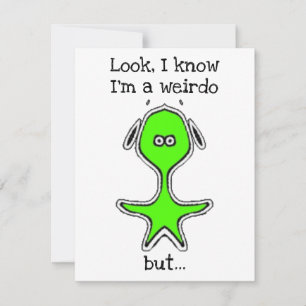 Odd Little Fella (Green) Holiday Card