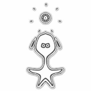 Odd Little Fella (Transparent) Weird Cartoon Type