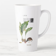 Odd Shellfish Latte Mug, White Ceramic Tall Mug