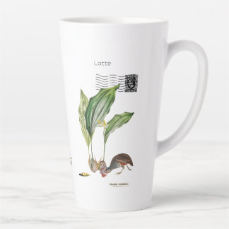 Odd Shellfish Latte Mug, White Ceramic Tall Mug