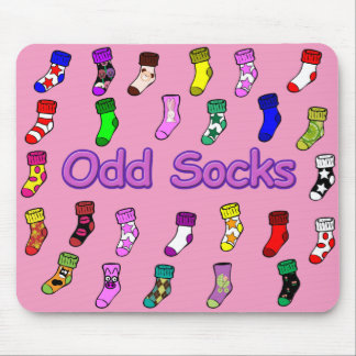 Odd Socks Mousepad Pink