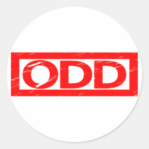 Odd Stamp Classic Round Sticker