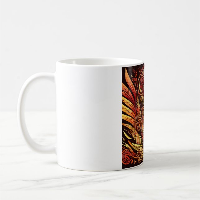 odd tribal rainbow mug #2 (Left)