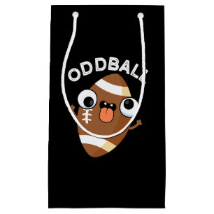 Oddball Funny Football Pun Dark BG Small Gift Bag