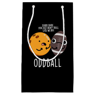 Oddball Funny Football Pun Dark BG Small Gift Bag