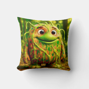OddFriends – Gooey Green Monster Poster Cushion