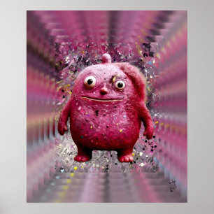 OddFriends – Pink Whimsical Creature Poster