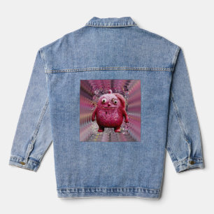 OddFriends – Pink Whimsical Creature Poster Denim Jacket