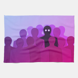 Oddity Surreal Pink Aesthetic Weirdo Tea Towel