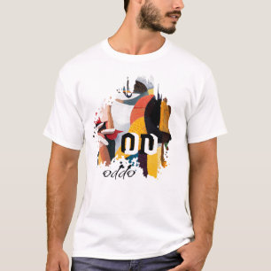 ODDO Abstract Brush Art   Modern Colorful Expressi T-Shirt