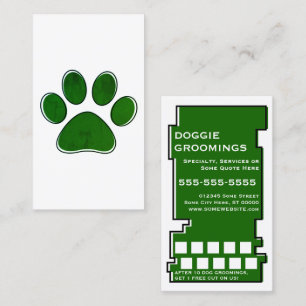 oddRex dog groomings stamp card