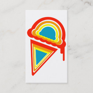 oddRex ice cream rainbow dripz Business Card