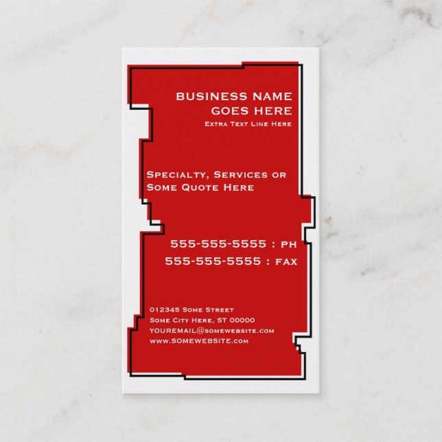 oddRex pet paw Business Card (Front)