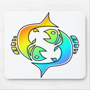 oddRex pisces Mouse Mat
