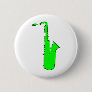oddRex saxophone 6 Cm Round Badge