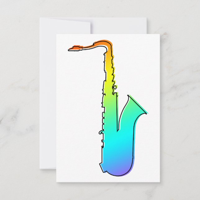oddRex saxophone Invitation (Front)