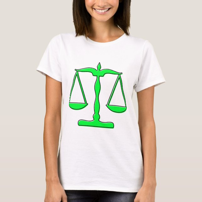 oddRex scales of justice T-Shirt (Front)
