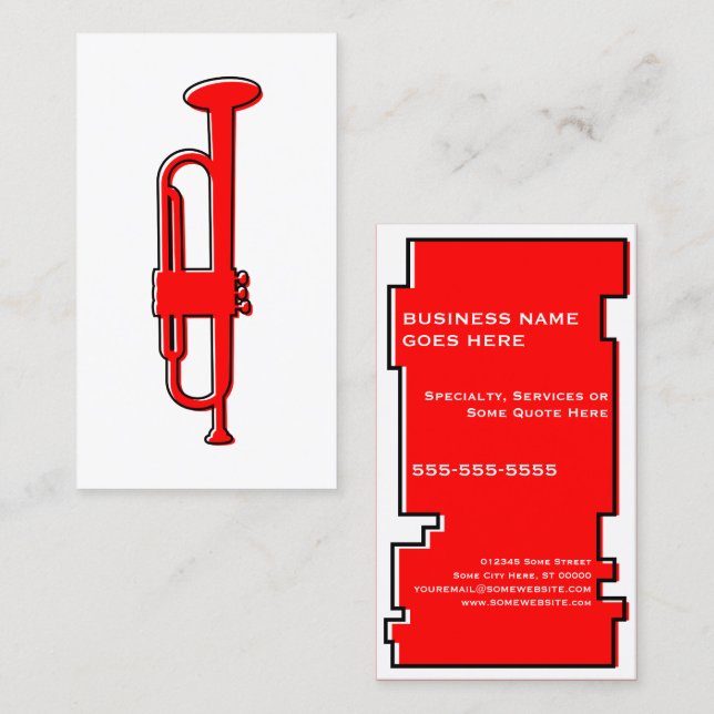 oddRex trumpet Business Card (Front/Back)