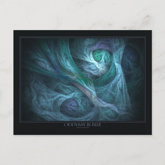 Oddyssy In Blue Postcard (Front)