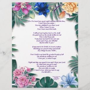 Ode to a Memory Writings Personalised Paper