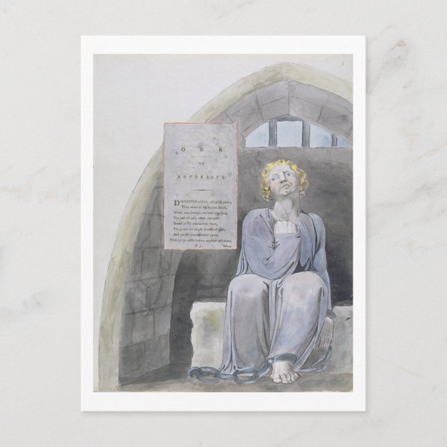 Ode to Adversity, design 37 from 'The Poems of Tho Postcard (Front)