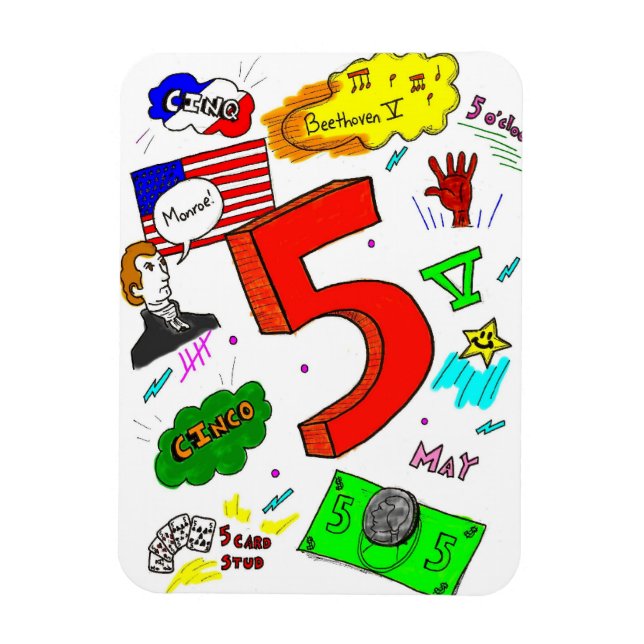 Ode to Five Flexible Magnet (Vertical)