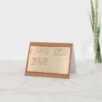 Ode to Joy (Schiller - Autographed Manuscript)