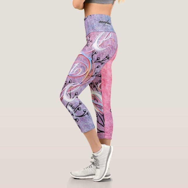 Ode to Love Active Wear designed by Adiela Akoo Capri Leggings (Left)